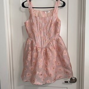 Storia Pink Floral Mini Dress
